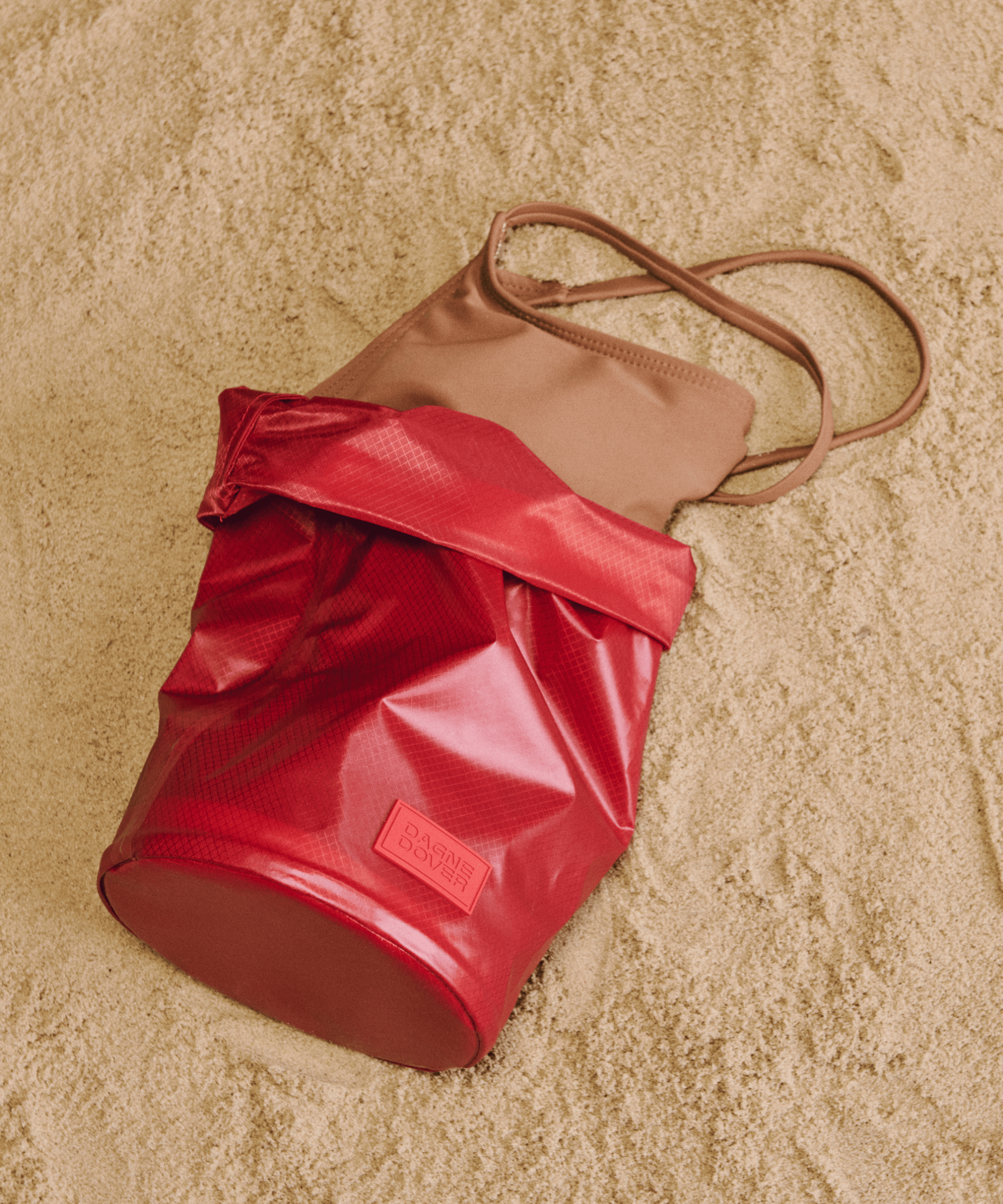 dagne-dover-rae-roll-top-dry-bag-in-cherry-waterproof-nylon-bag-with-roll-top-cl image 6