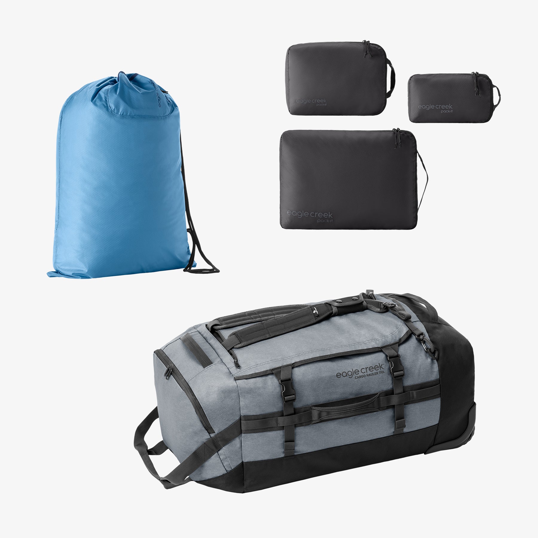 eagle-creek-road-trip-bundle-cargo-hauler-110l-packing-cubes-laundry-sack image 4