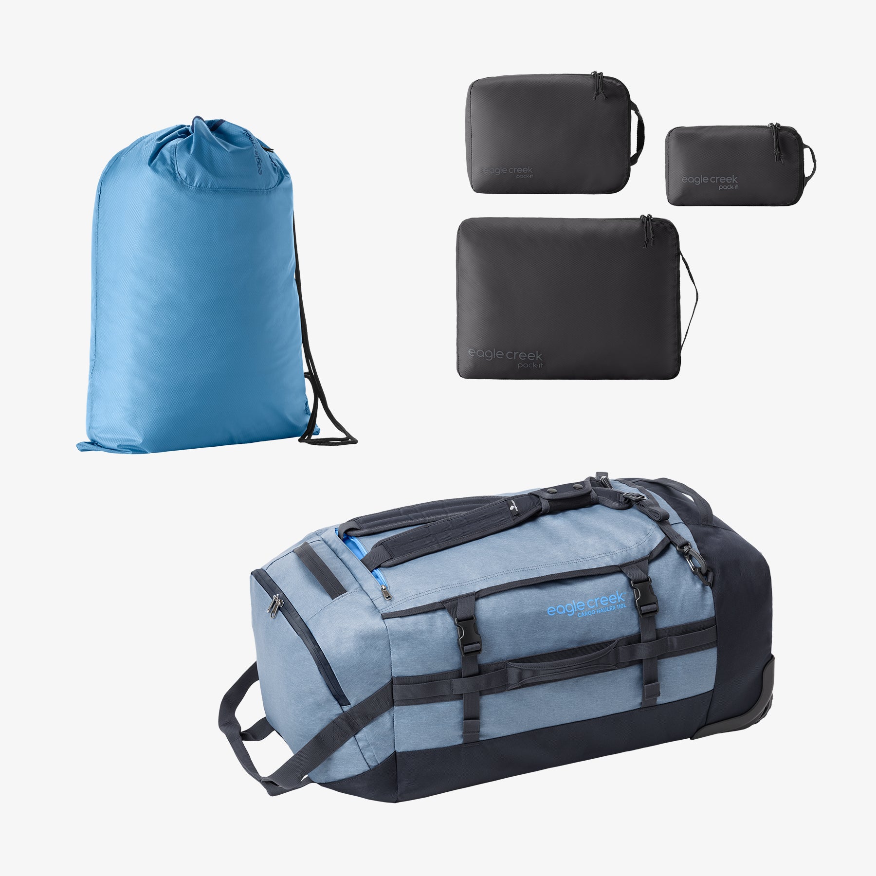 eagle-creek-road-trip-bundle-cargo-hauler-110l-packing-cubes-laundry-sack image 7