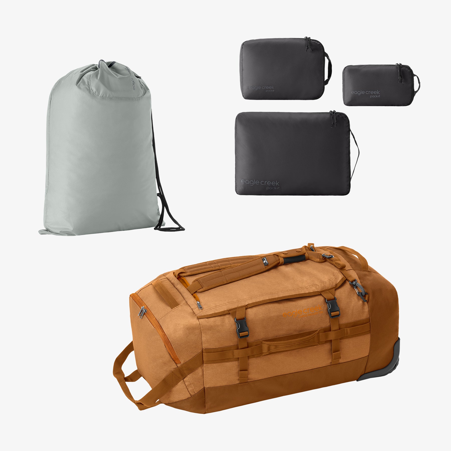 eagle-creek-road-trip-bundle-cargo-hauler-110l-packing-cubes-laundry-sack image 2