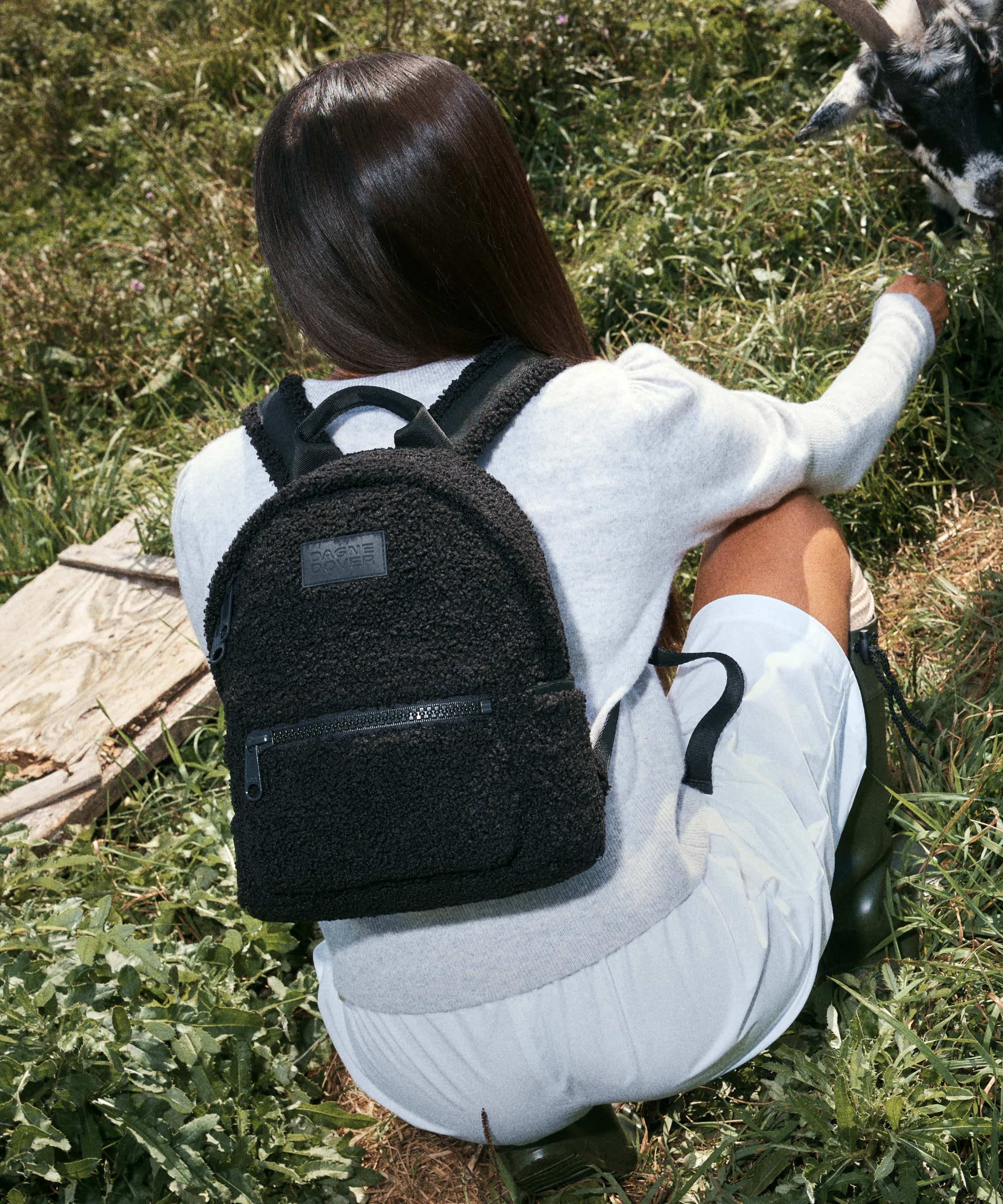 dagne-dover-dakota-backpack-small-in-onyx-shearling-compact-neoprene-backpack-wi image 7