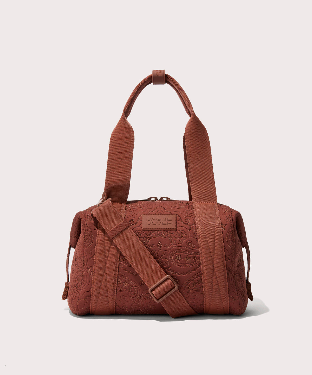 dagne-dover-landon-carryall-in-sweet-tea-paisley-small-petite-duffle-with-crossb image 1