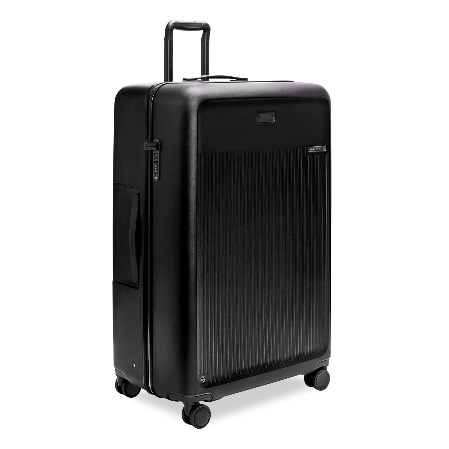 briggs-riley-sympatico-extra-large-spinner-checked-luggage-black image 3