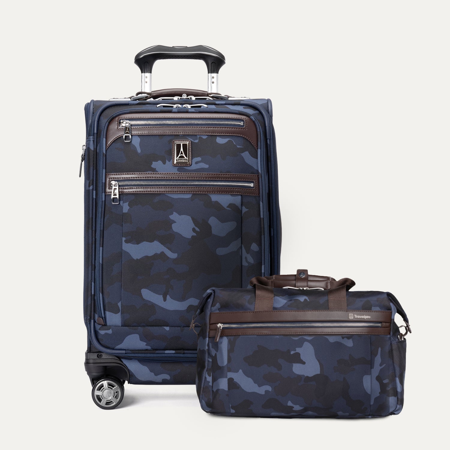 travelpro-platinum-elite-carry-on-underseat-tote-camouflage-set-2-piece image 1