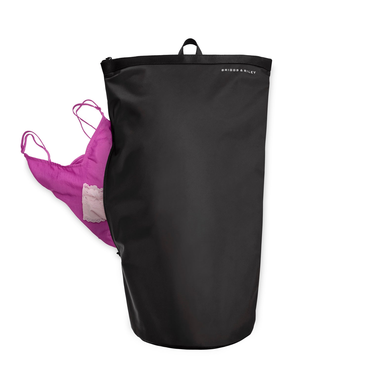 briggs-riley-zippered-laundry-bag-high-quality-nylon-travel-accessory-black image 2